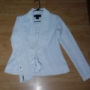White blazer jacket for women